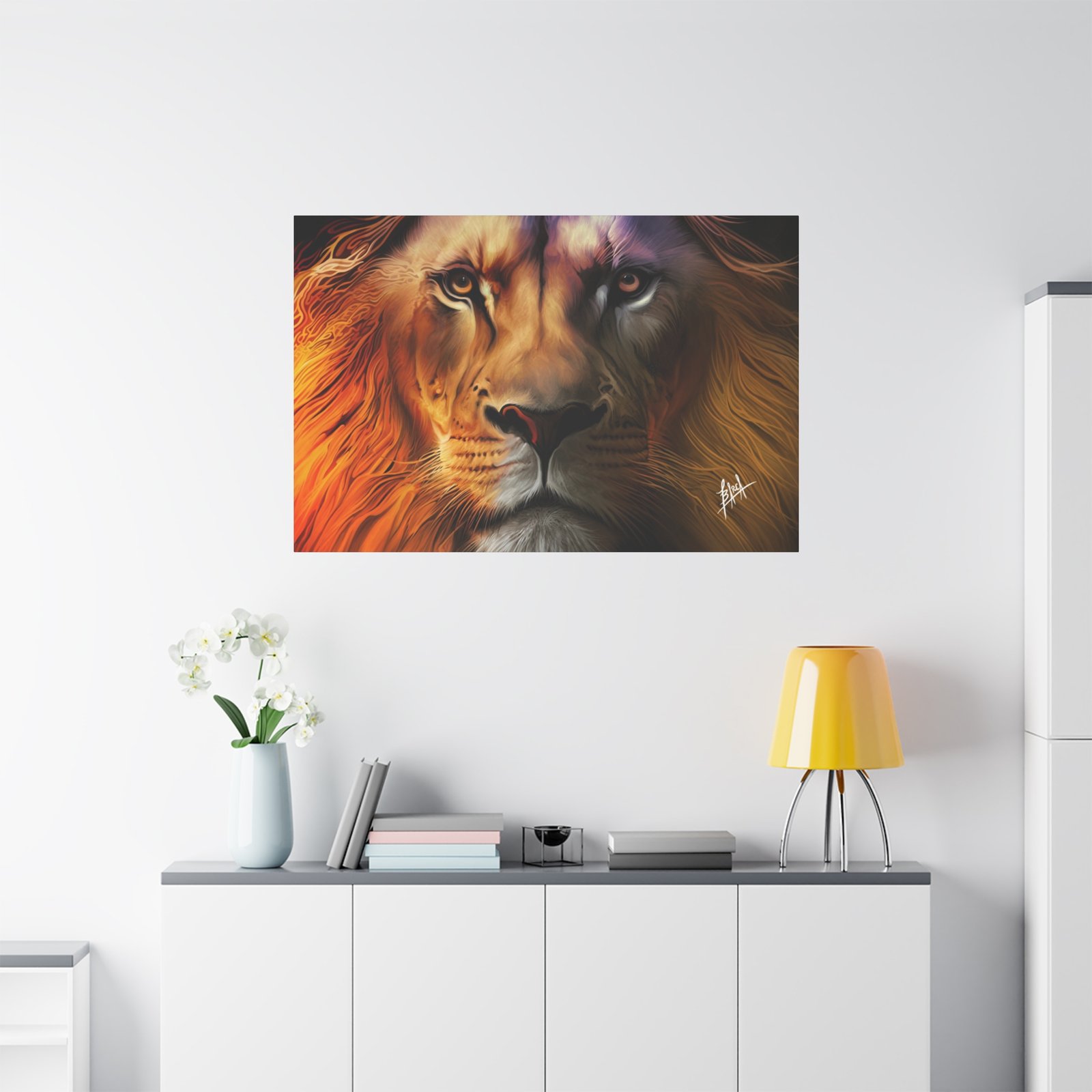 Animal Art Canvas - Majestic Lion Canvas Wall Art, Perfect for Animal Lovers, Home Decor, Gift for Nature Enthusiasts, Living Room Artwork, Bold Lion Portrait - Image 59