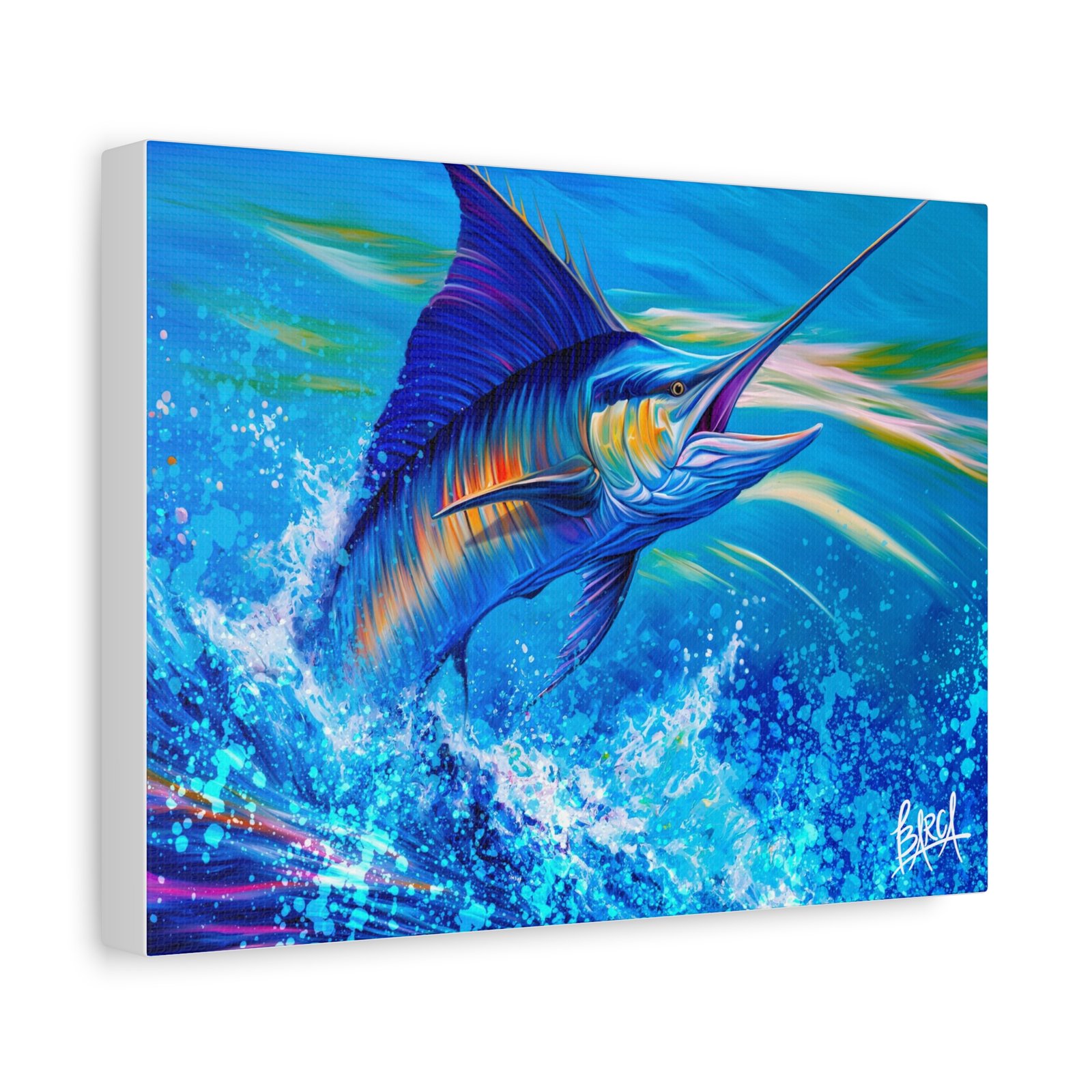 Animal Art Canvas - Vibrant Canvas Wall Art Print, Colorful Fish Decor, Deep Sea Home Decor, Nautical Gift, Tropical Ocean Artwork - Image 6