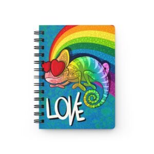 Chamo Pop Art - Colorful Pride Chameleon Love Journal, Inspirational Notebook, Gift for Friends, Motivational Diary, Art Supplies, Eco-friendly