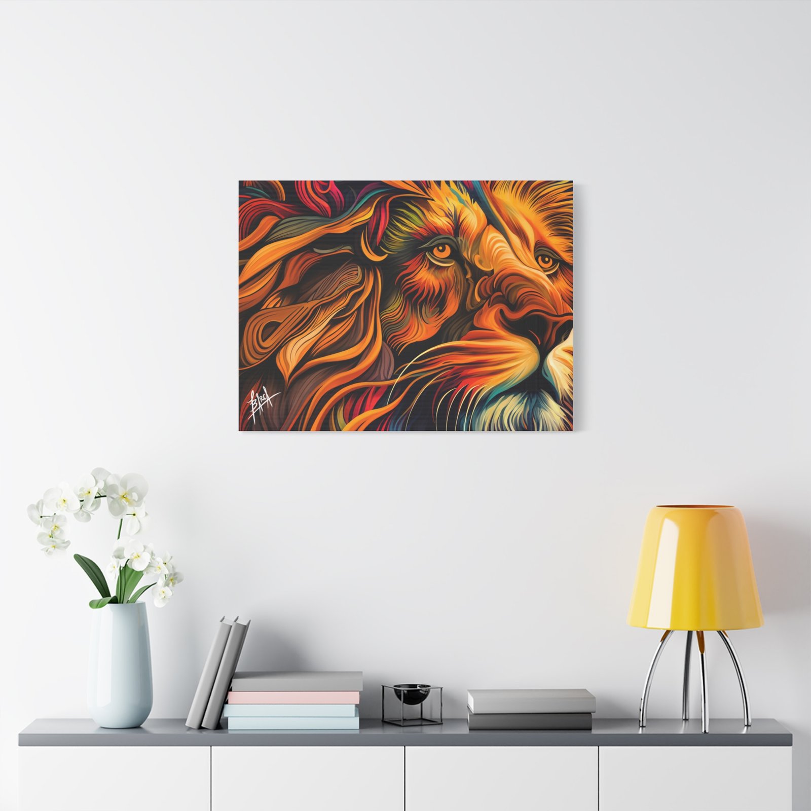 Animal Art Canvas - Vibrant Lion Canvas Art | Colorful Wall Decor, Animal Lover Gift, Living Room Accent, Nature Inspired Decoration, Unique Home Art - Image 43