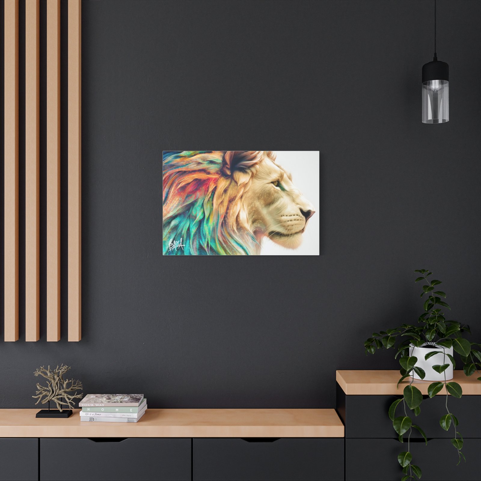 Animal Art Canvas - Vibrant Lion Canvas Wall Art, Colorful Stretched Canvas, Home Decor, Animal Art, Gift for Animal Lovers, Living Room Decoration - Image 32