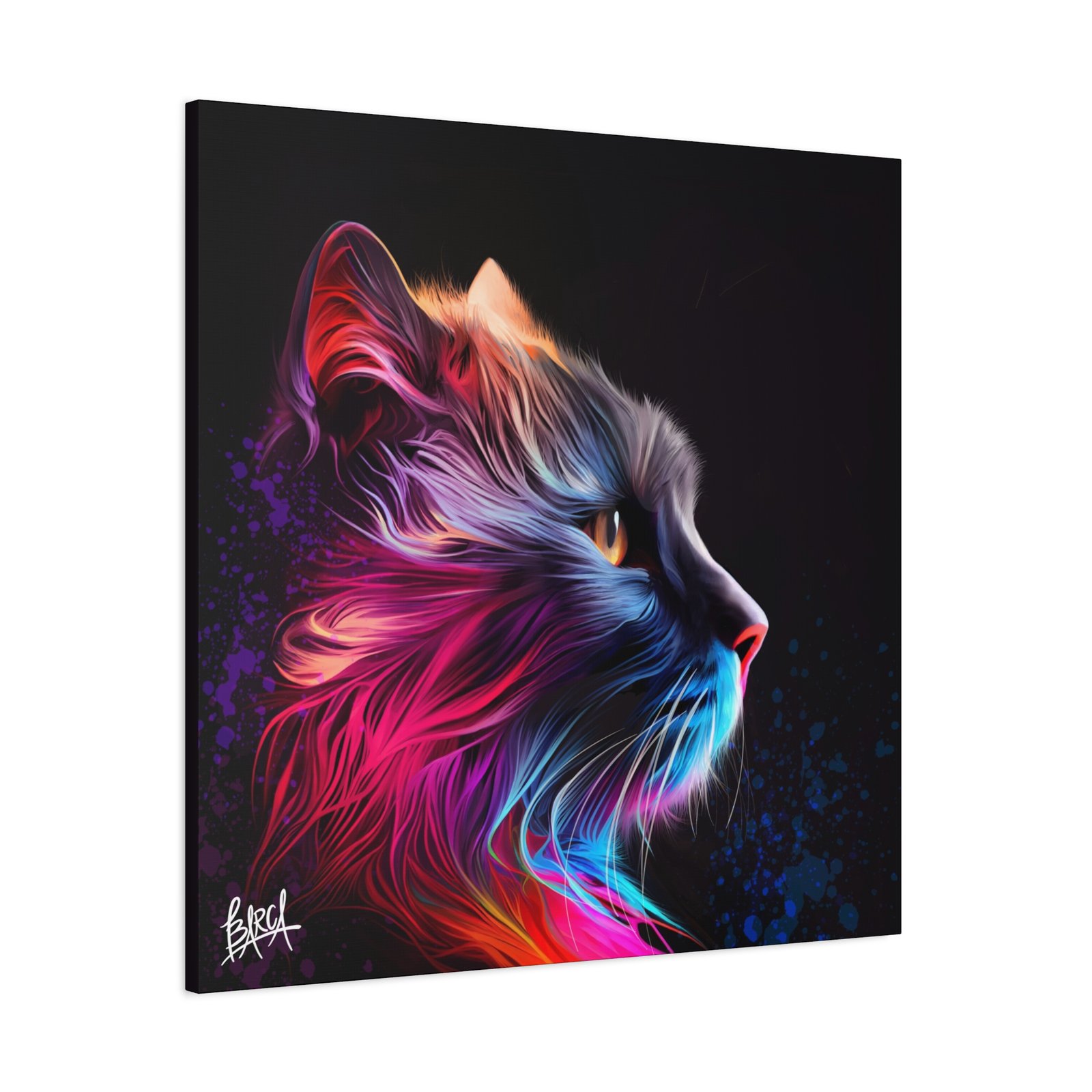 Animal Art Canvas - Vibrant Cat Wall Art Canvas, Colorful Pet Decor, Home Decoration, Gift for Cat Lovers, Feline Art Print, Animal Lover Gift - Image 38