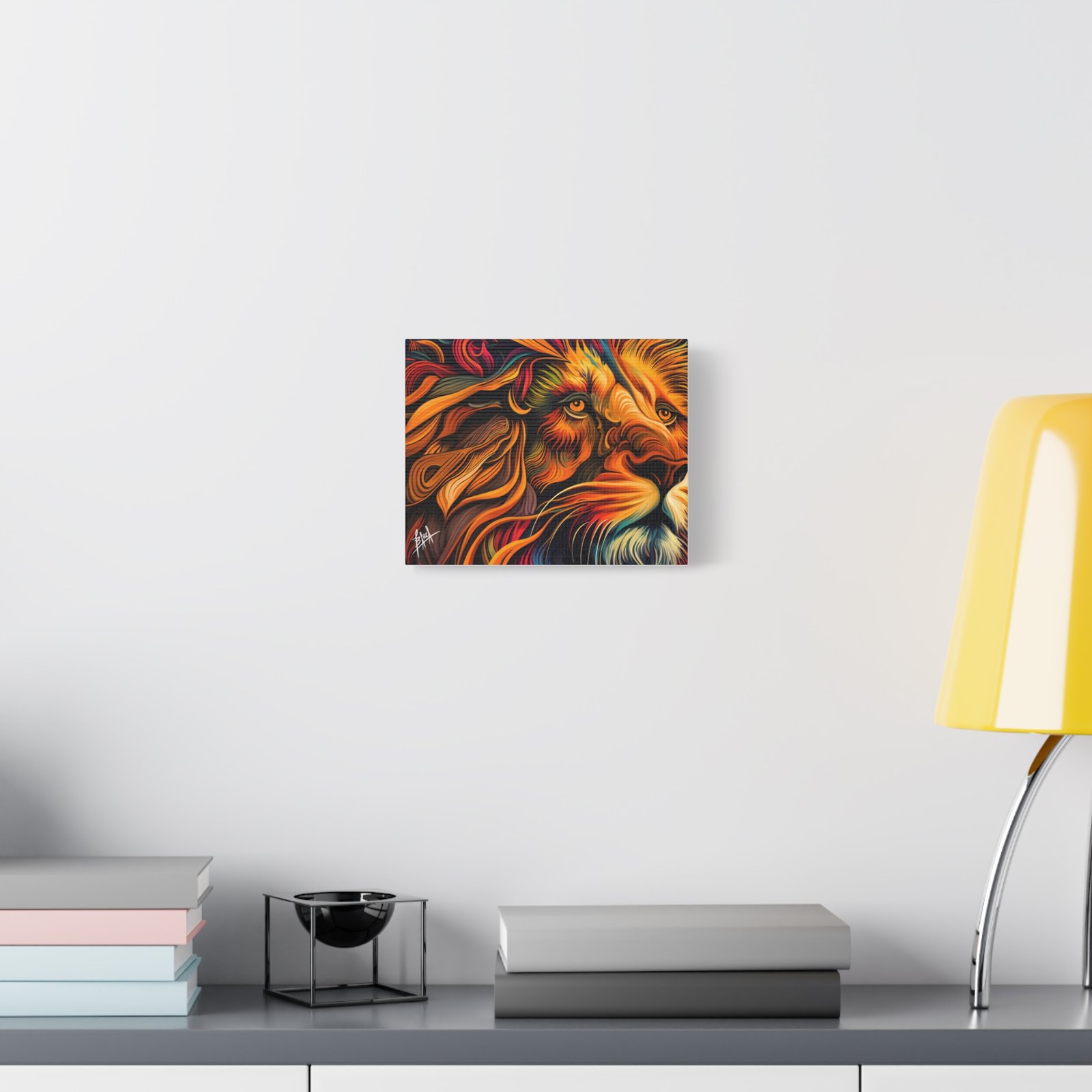Animal Art Canvas - Vibrant Lion Canvas Art | Colorful Wall Decor, Animal Lover Gift, Living Room Accent, Nature Inspired Decoration, Unique Home Art - Image 3