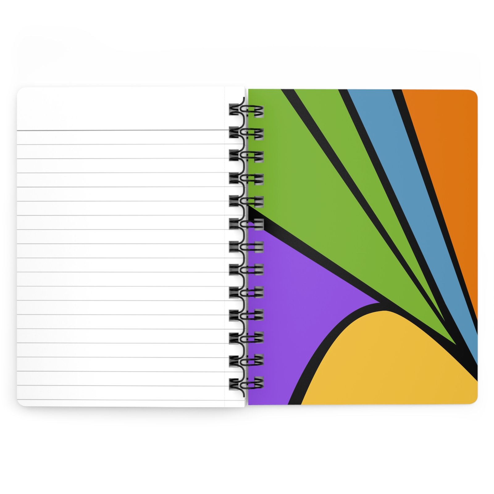 Animal Art Cat - Comic Cat Pop Art Cat Spiral Bound Journal - Image 4