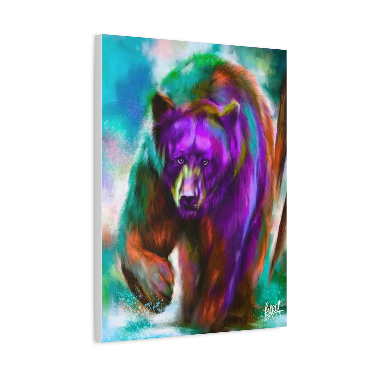 Animal Art Canvas - Portrait Vibrant Bear Canvas Art, Colorful Wall Decor, Animal Lover Gift, Colorful Home Decor, Wildlife Artwork, Unique Art Piece - Image 26