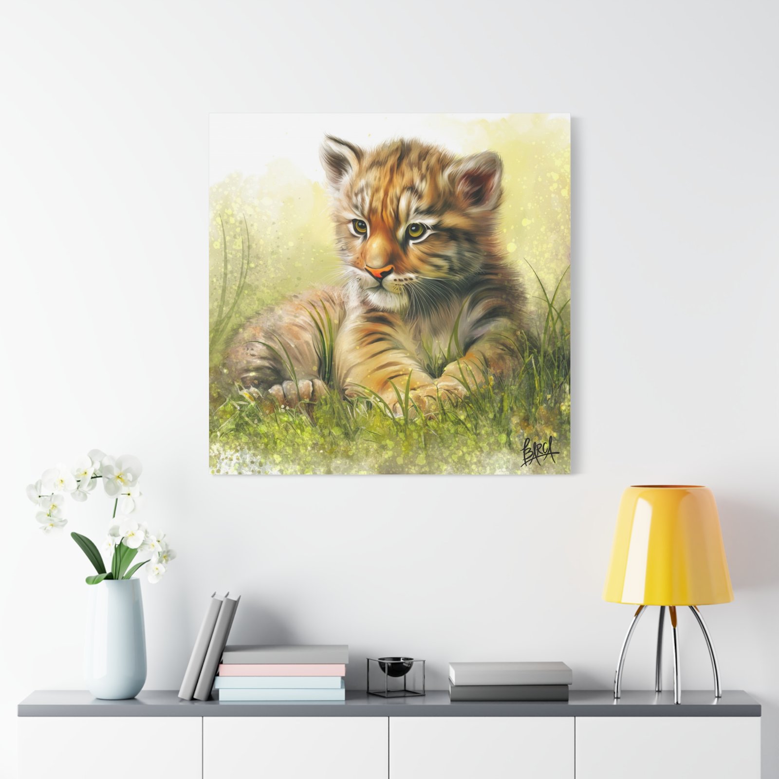 Animal Art Canvas - Tiger Cub Wall Art, Cute Animal Canvas Print for Nursery Decor, Baby Shower Gift, Wildlife Lover's Home Decor, Kid's Room Decoration - Image 39