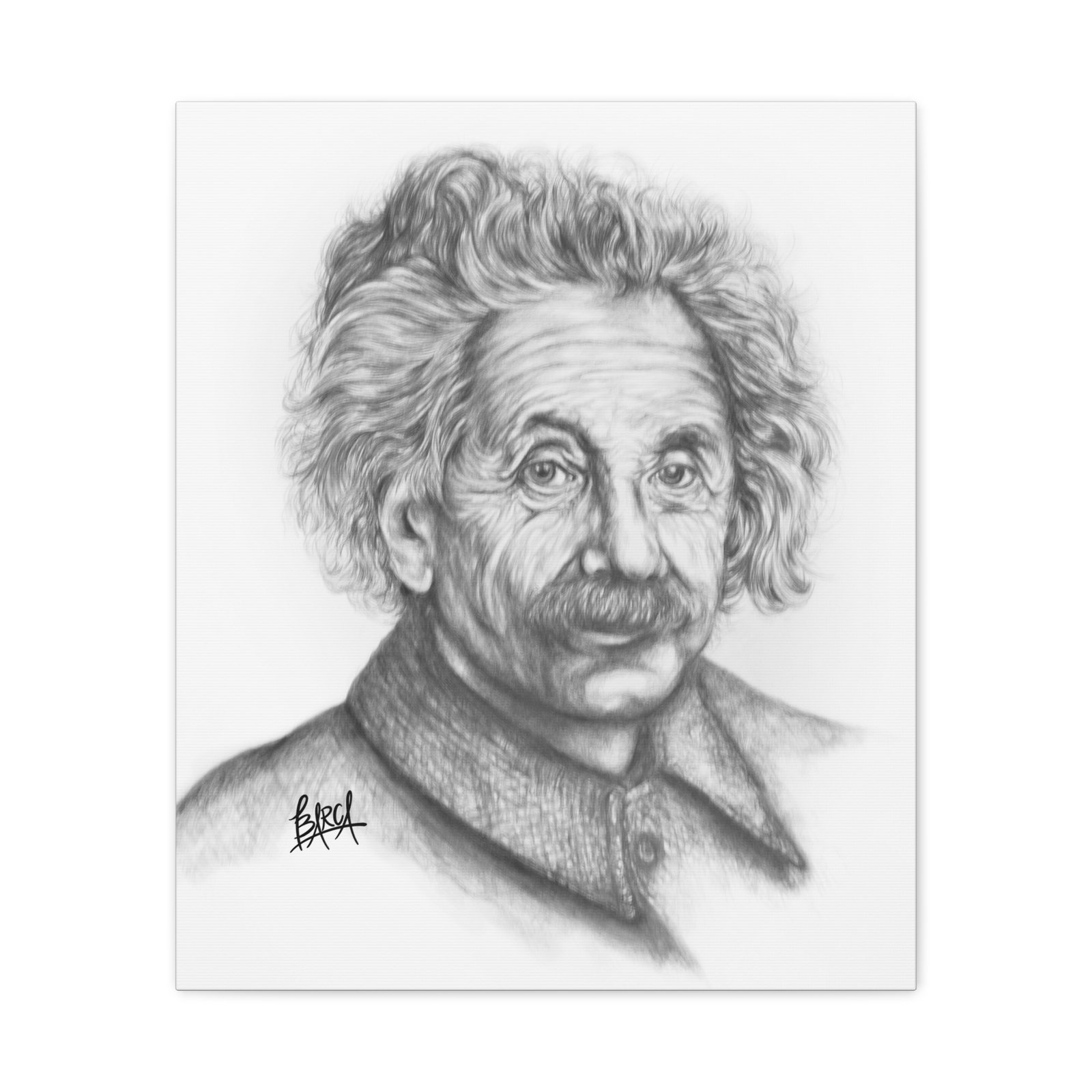 Graphite Pencil Sketch - Stylish Matte Canvas Print, Einstein Art Decor, Wall Art, Office Decor, Educational Gift, Art Lover Gift - Image 29