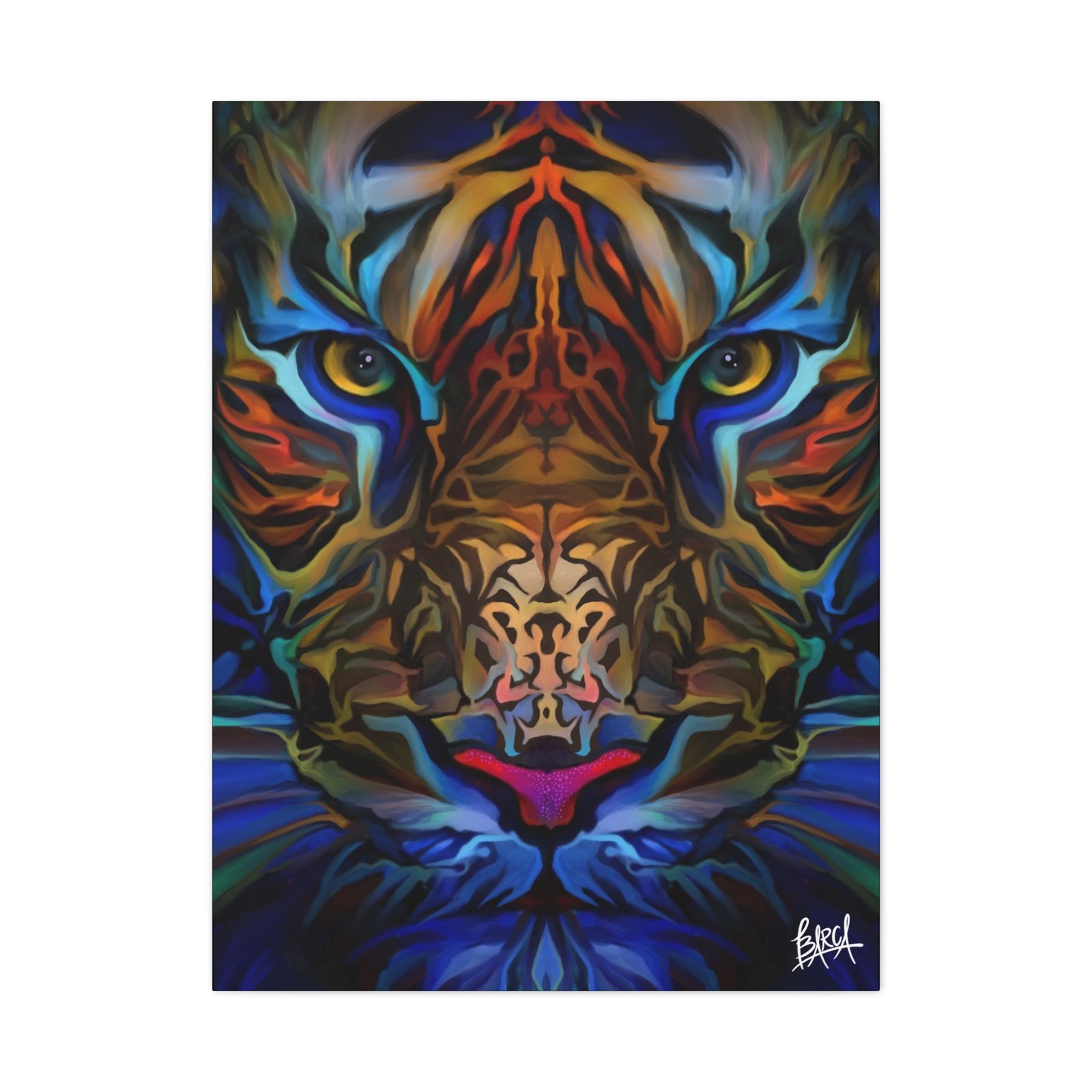Animal Art Canvas - Portrait Vibrant Tiger Canvas Wall Art, Colorful Animal Decor, Modern Home Aesthetic, Gift for Art Lovers, Unique Wildlife Artwork - Image 53