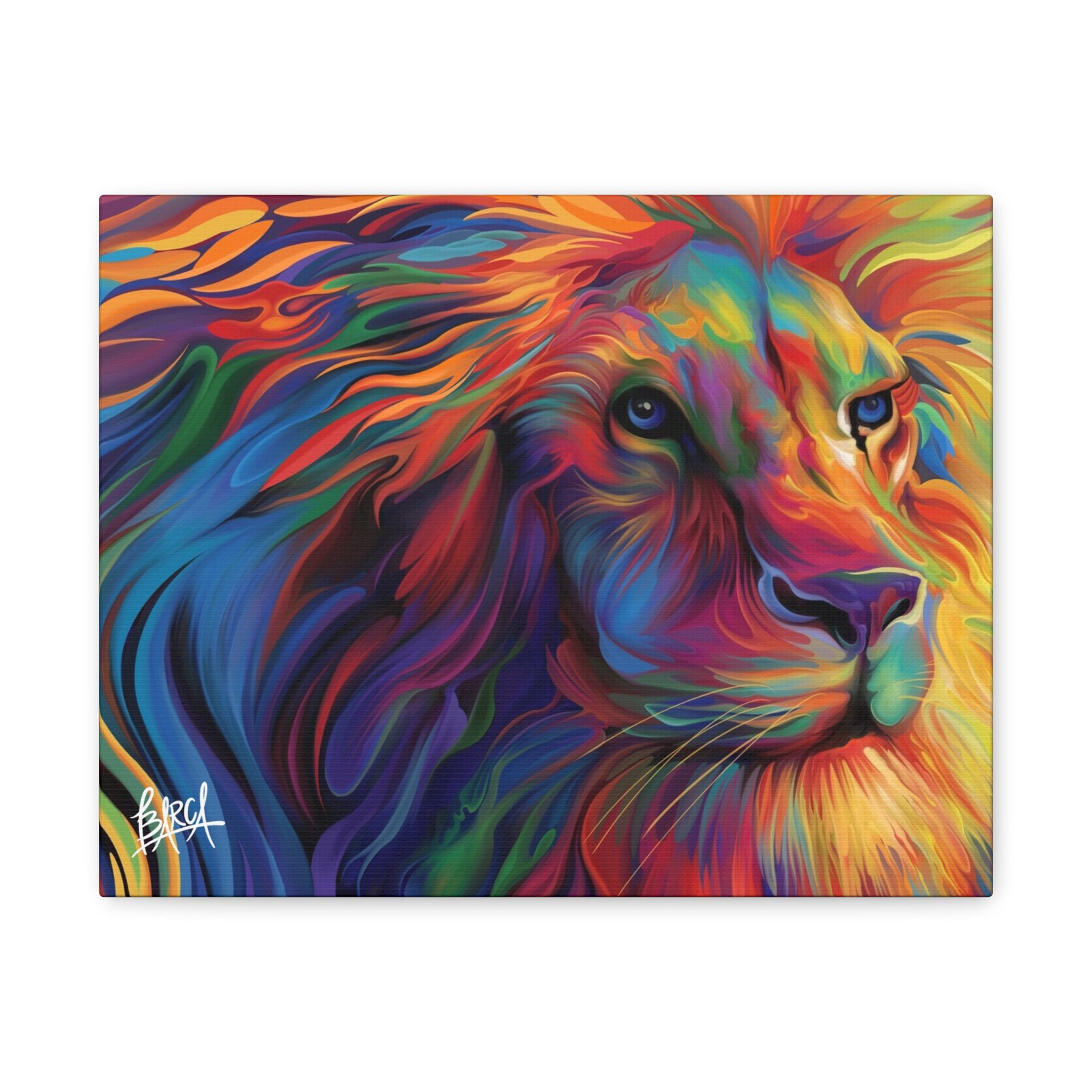 Animal Art Canvas - Vibrant Lion Canvas Art, Colorful Wall Decor, Animal Lover Gift, Bold Home Decoration, African Wildlife Art, Unique Art Piece - Image 9