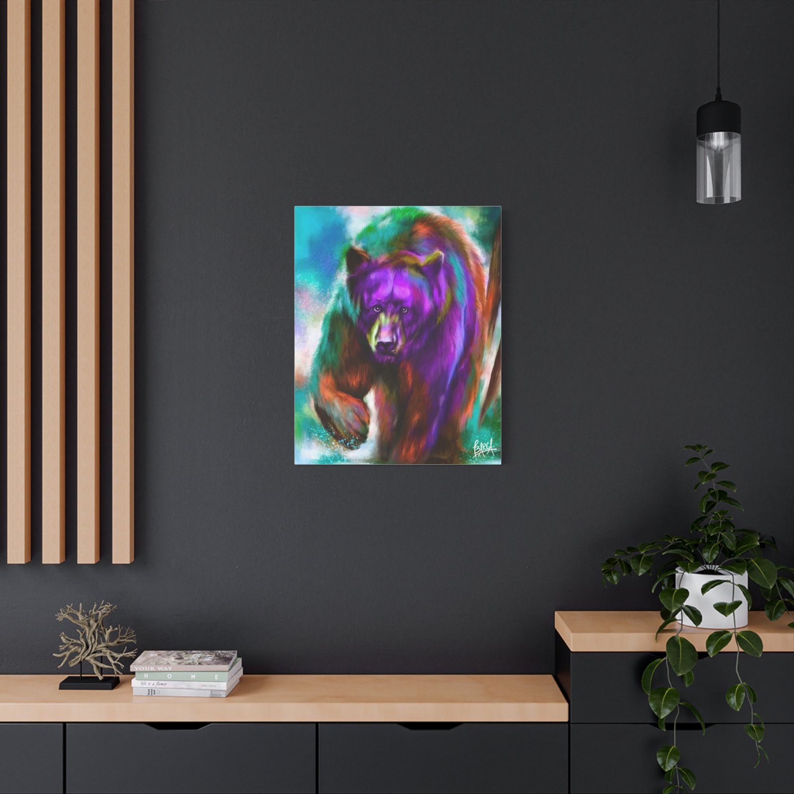 Animal Art Canvas - Portrait Vibrant Bear Canvas Art, Colorful Wall Decor, Animal Lover Gift, Colorful Home Decor, Wildlife Artwork, Unique Art Piece - Image 40