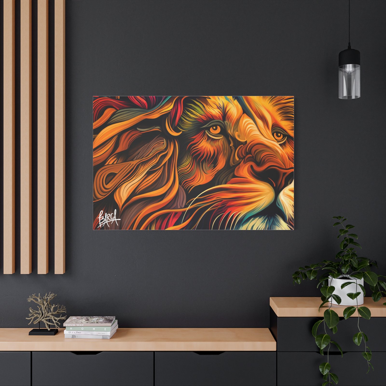 Animal Art Canvas - Colorful Lion Canvas Art, Wall Decor, Animal Portrait, Vibrant Home Decor, Wildlife Art, Gift for Animal Lovers, Modern Art Piece - Image 56