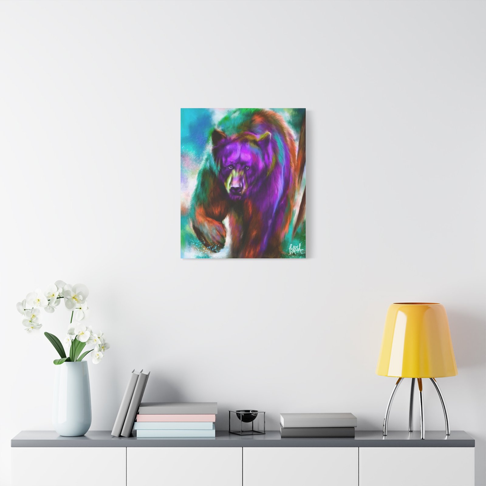 Animal Art Canvas - Portrait Vibrant Bear Canvas Art, Colorful Wall Decor, Animal Lover Gift, Colorful Home Decor, Wildlife Artwork, Unique Art Piece - Image 31