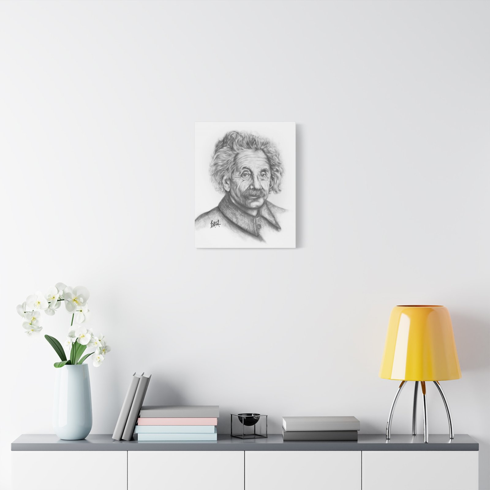 Graphite Pencil Sketch - Stylish Matte Canvas Print, Einstein Art Decor, Wall Art, Office Decor, Educational Gift, Art Lover Gift - Image 23