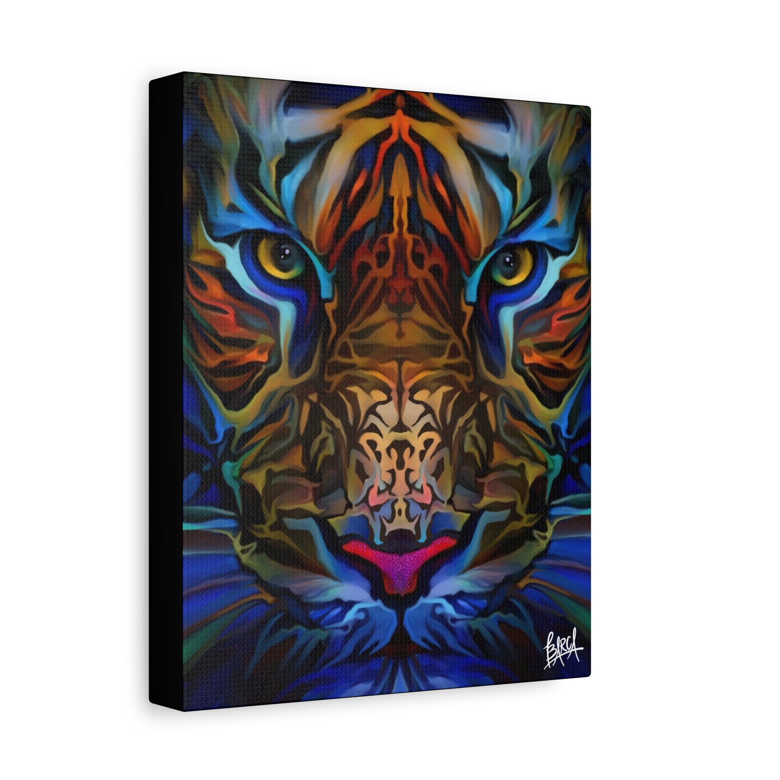 Animal Art Canvas - Portrait Vibrant Tiger Canvas Wall Art, Colorful Animal Decor, Modern Home Aesthetic, Gift for Art Lovers, Unique Wildlife Artwork - Image 2