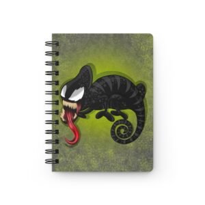 Chamo Pop Art - Marvel Supervillain Venom Whimsical Monster Spiral Bound Journal, Cute Notebook for Daily Planning, Sketching, Gifts for Kids, Halloween Decor, Creative Writing