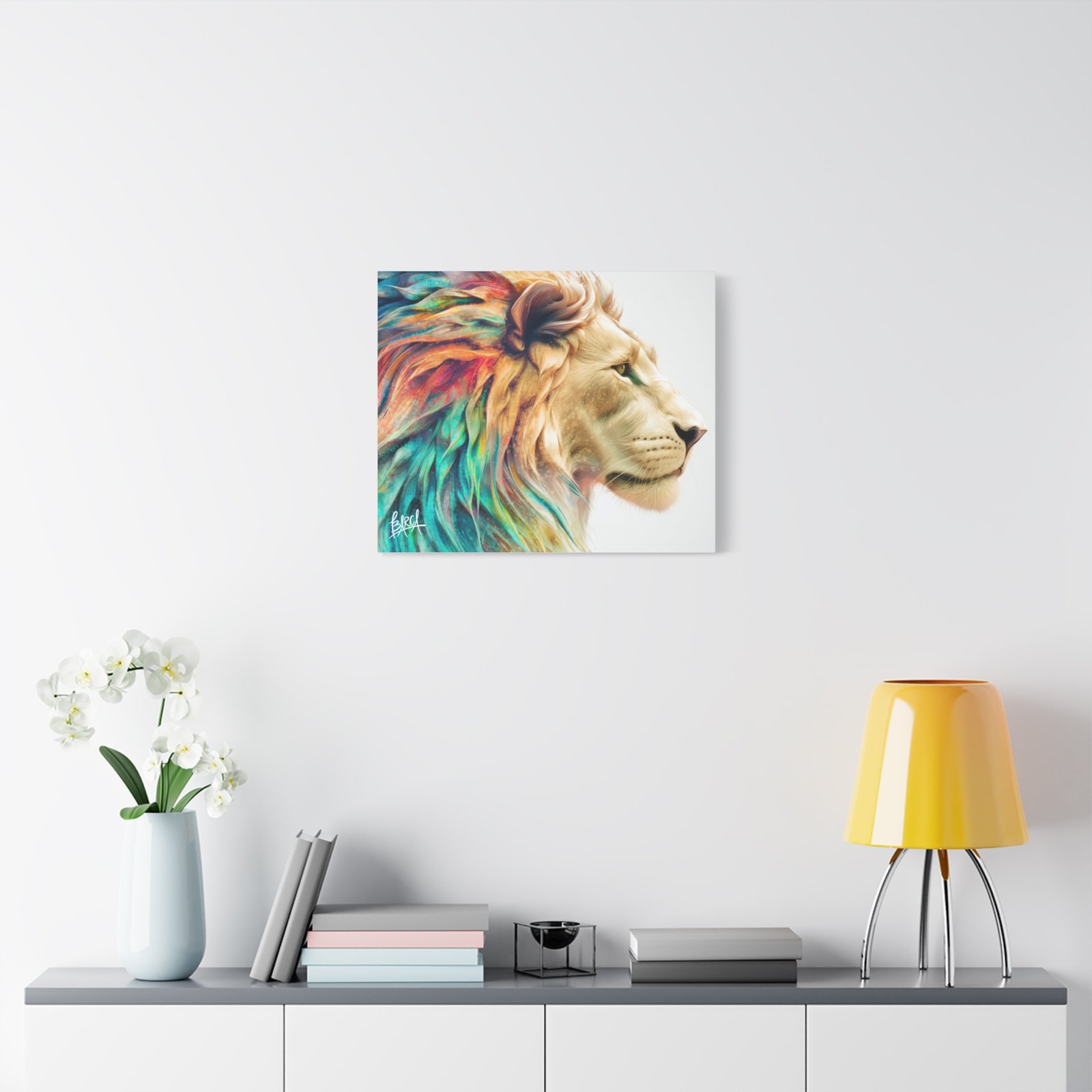 Animal Art Canvas - Vibrant Lion Canvas Wall Art, Colorful Stretched Canvas, Home Decor, Animal Art, Gift for Animal Lovers, Living Room Decoration - Image 27