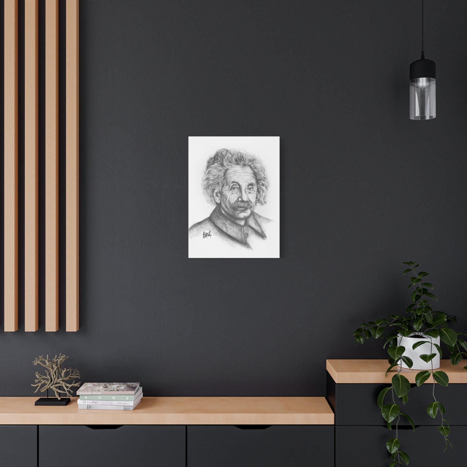 Graphite Pencil Sketch - Stylish Matte Canvas Print, Einstein Art Decor, Wall Art, Office Decor, Educational Gift, Art Lover Gift - Image 28