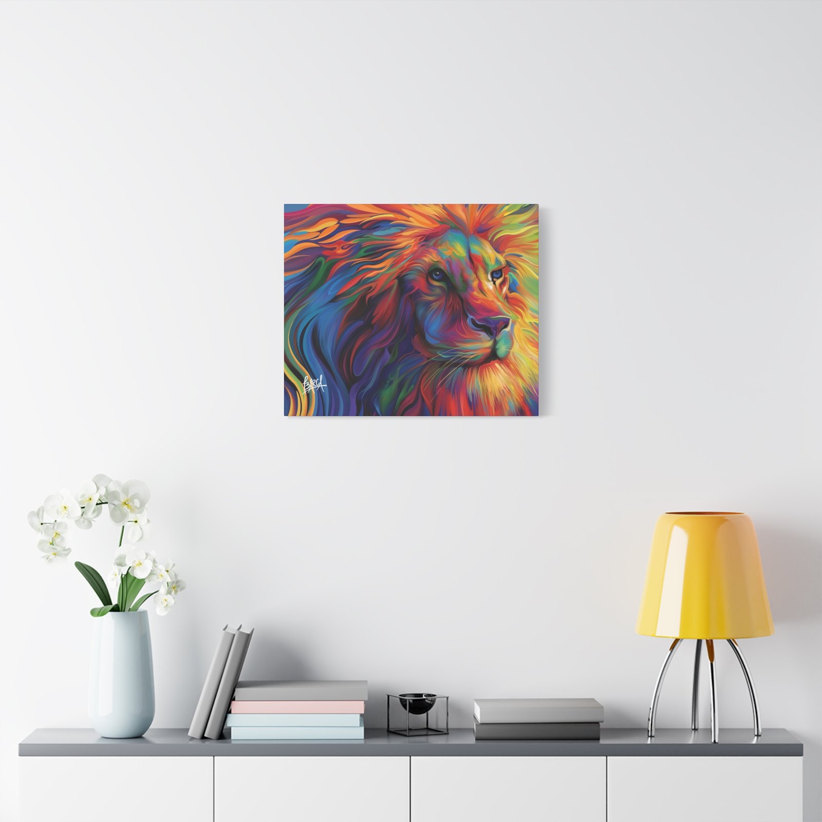 Animal Art Canvas - Vibrant Lion Canvas Art, Colorful Wall Decor, Animal Lover Gift, Bold Home Decoration, African Wildlife Art, Unique Art Piece - Image 35