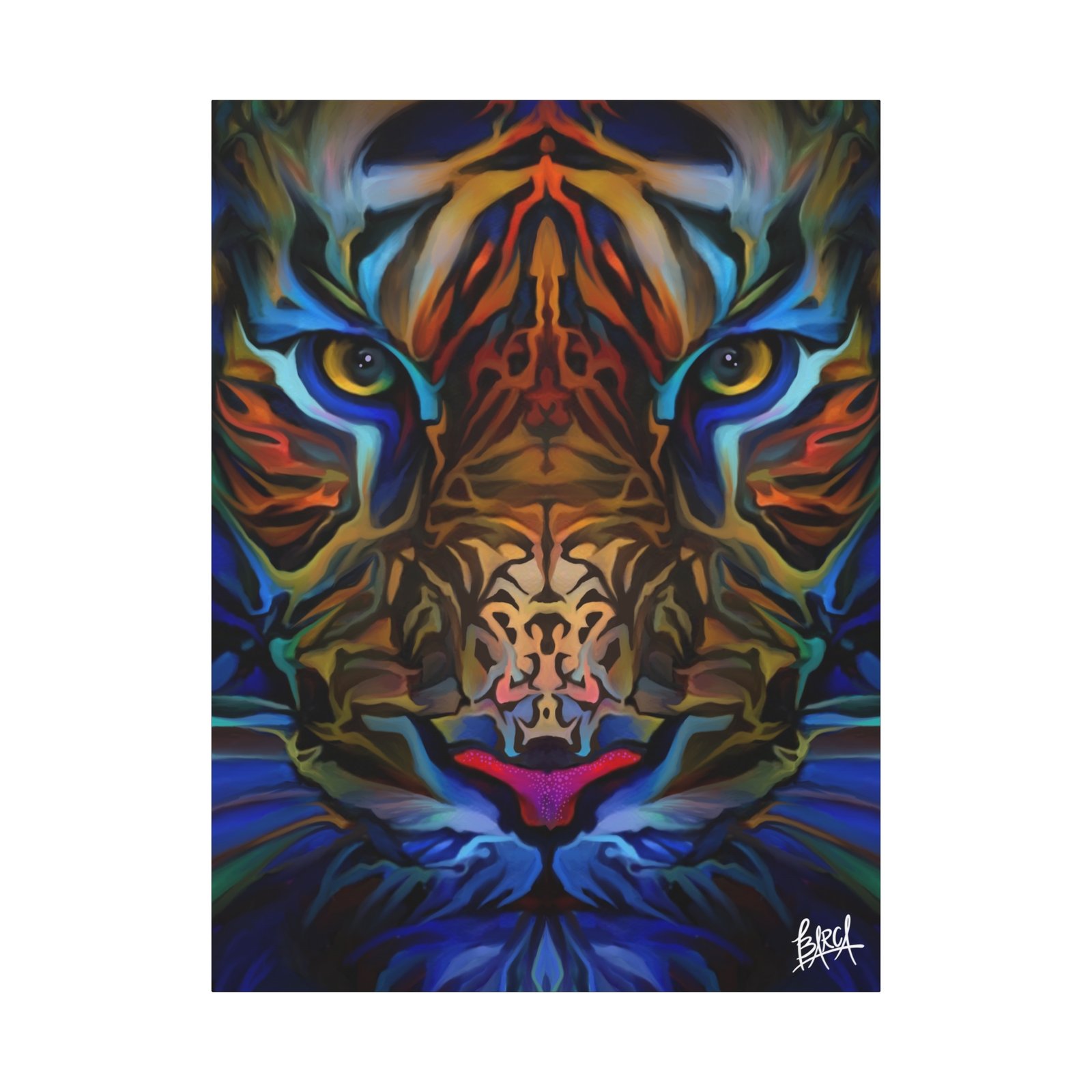 Animal Art Canvas - Portrait Vibrant Tiger Canvas Wall Art, Colorful Animal Decor, Modern Home Aesthetic, Gift for Art Lovers, Unique Wildlife Artwork - Image 61