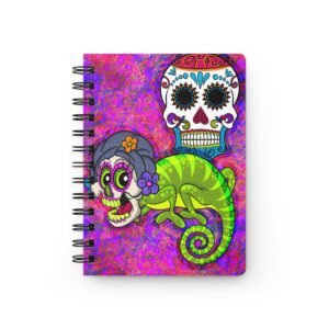 Chamo Pop Art - Colorful Day of the Dead Mexican Art Spiral Journal, Sugar Skull Notebook, Art Journal, Sketchbook, Todo List Notebook