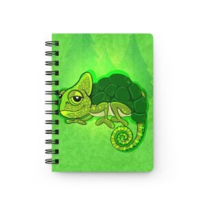Chamo Pop Art - Chameleon-Turtle Themed Spiral Bound Journal | Nature Lover's Notebook, Sketchbook, Eco-Friendly Planner, Gift for Creatives, Art Journal