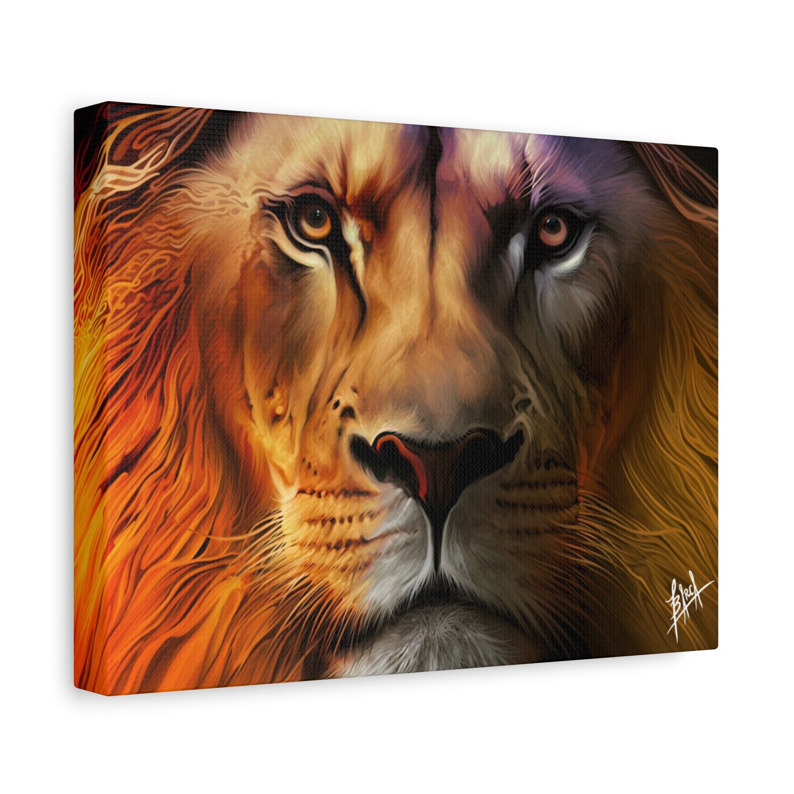 Animal Art Canvas - Majestic Lion Canvas Wall Art, Perfect for Animal Lovers, Home Decor, Gift for Nature Enthusiasts, Living Room Artwork, Bold Lion Portrait - Image 6
