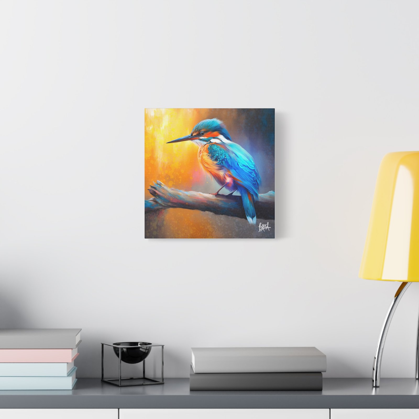 Animal Art Canvas - Colorful Bird Canvas Art, Stretched Wall Decor, Nature Lover Gift, Home Decoration, Bird Painting for Birdwatchers, Wildlife Art - Image 11