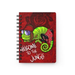 Chamo Pop Art - Spiral Bound Journal with Chameleon Axl Rose Art - Guns and Roses Perfect for Creative Minds, Cool Gifts for Students, Motivational Writing, Journaling Ideas, [...]