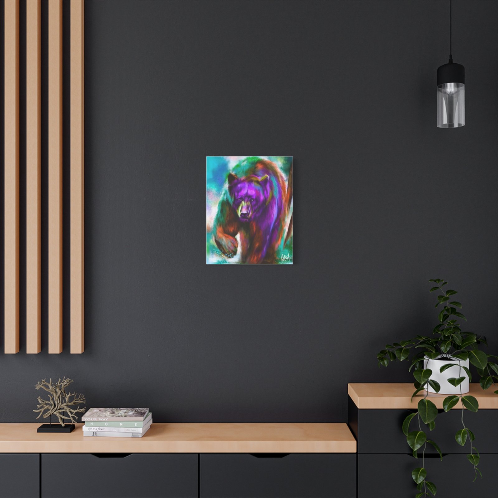Animal Art Canvas - Portrait Vibrant Bear Canvas Art, Colorful Wall Decor, Animal Lover Gift, Colorful Home Decor, Wildlife Artwork, Unique Art Piece - Image 20