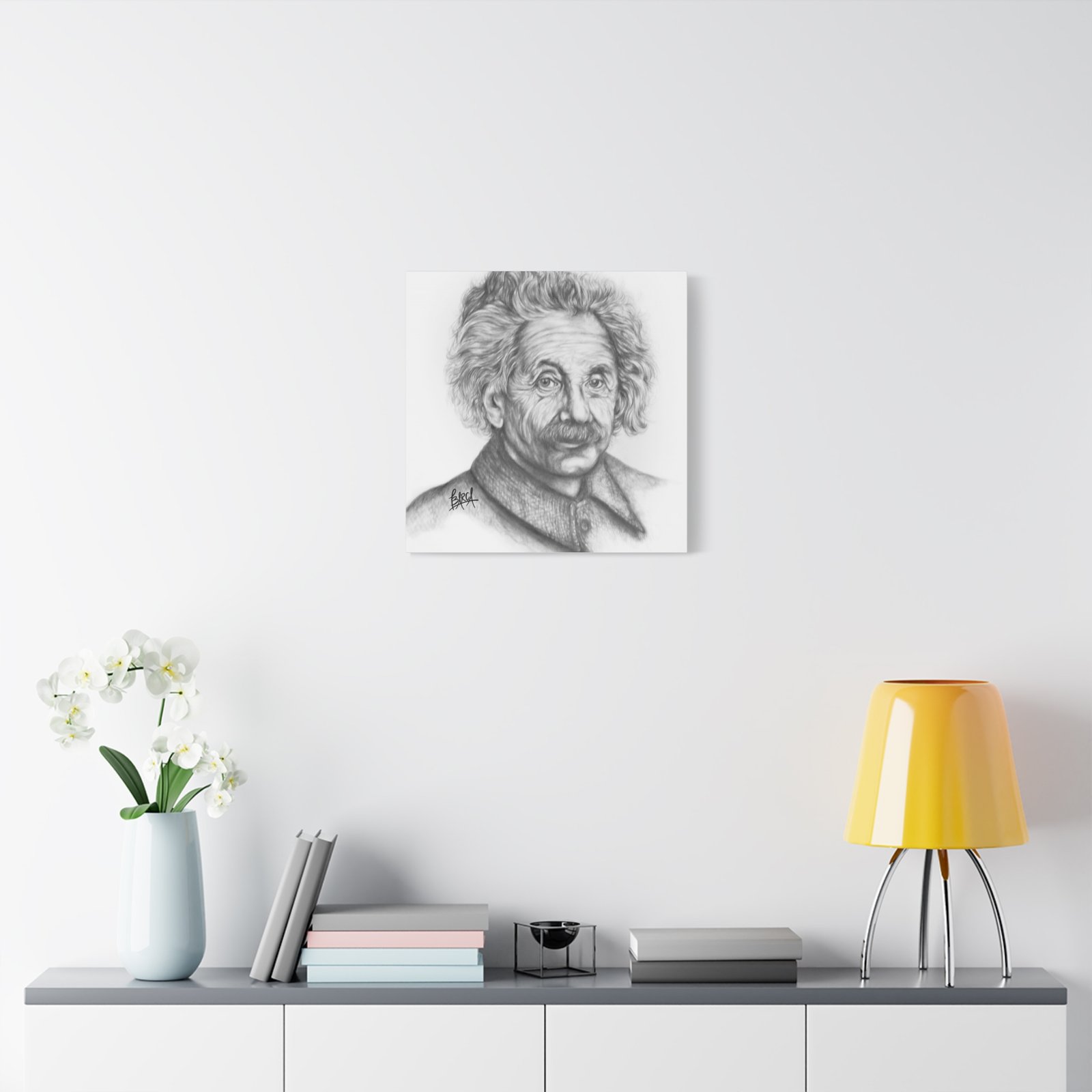 Graphite Pencil Sketch - Stylish Matte Canvas Print, Einstein Art Decor, Wall Art, Office Decor, Educational Gift, Art Lover Gift - Image 83