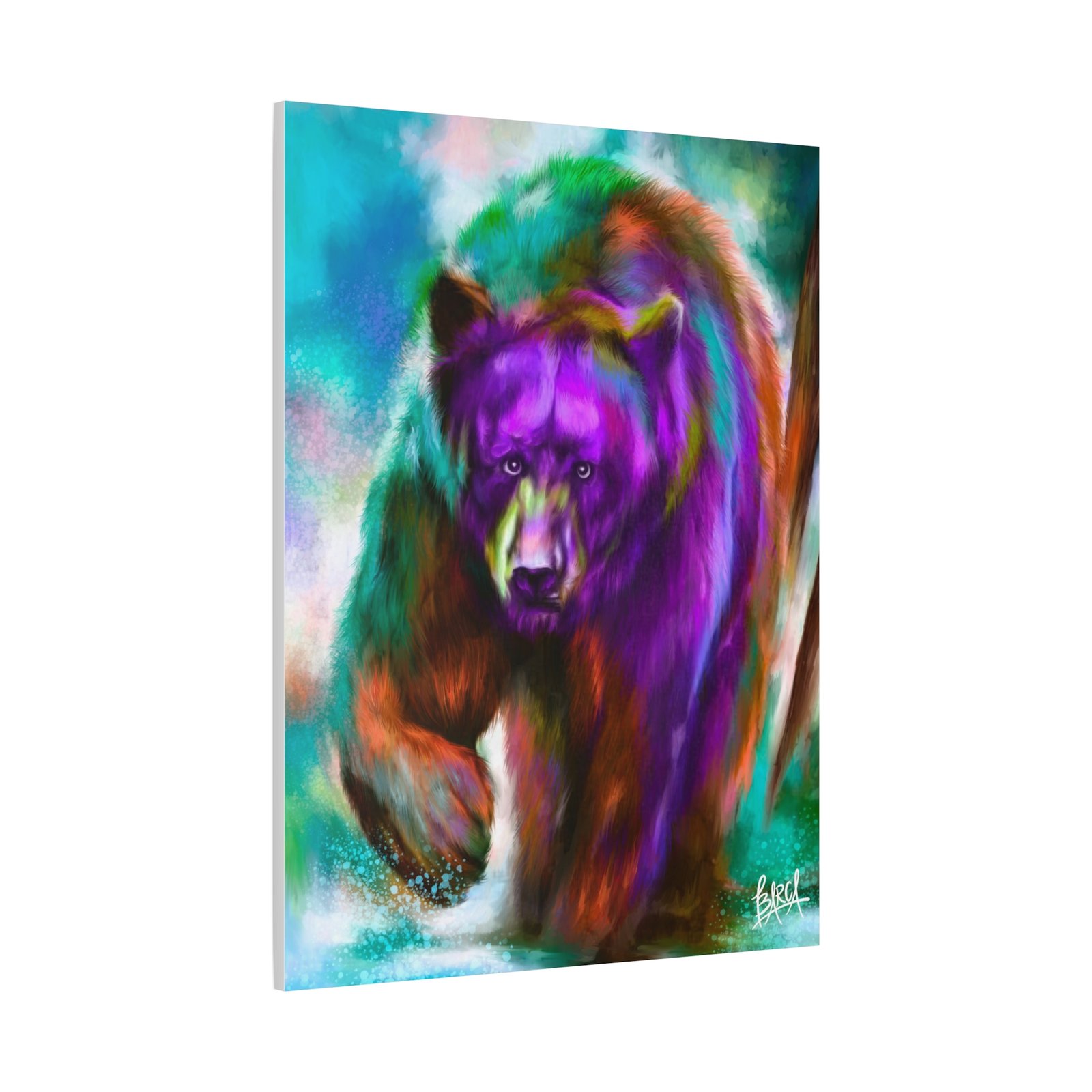 Animal Art Canvas - Portrait Vibrant Bear Canvas Art, Colorful Wall Decor, Animal Lover Gift, Colorful Home Decor, Wildlife Artwork, Unique Art Piece - Image 58