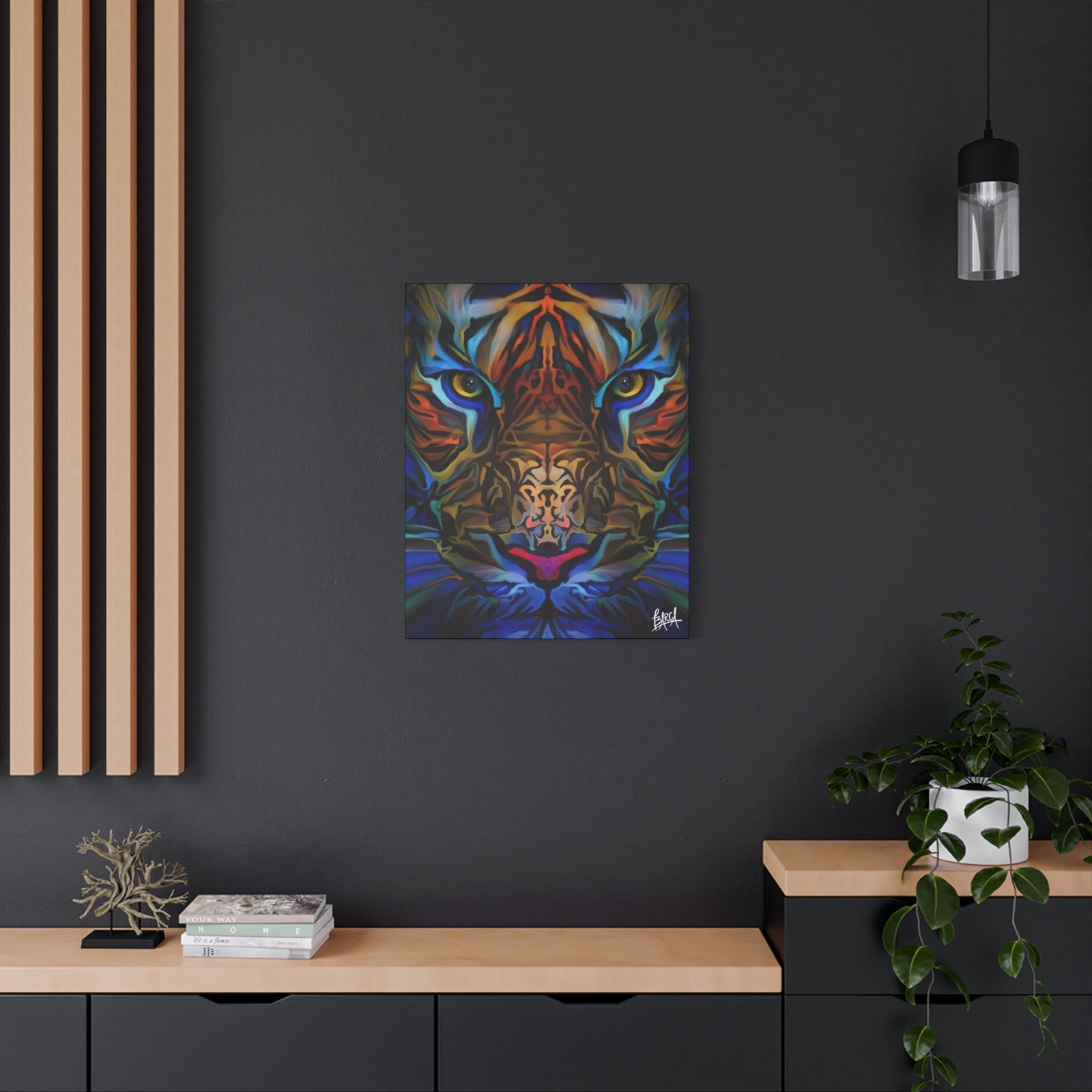 Animal Art Canvas - Portrait Vibrant Tiger Canvas Wall Art, Colorful Animal Decor, Modern Home Aesthetic, Gift for Art Lovers, Unique Wildlife Artwork - Image 44