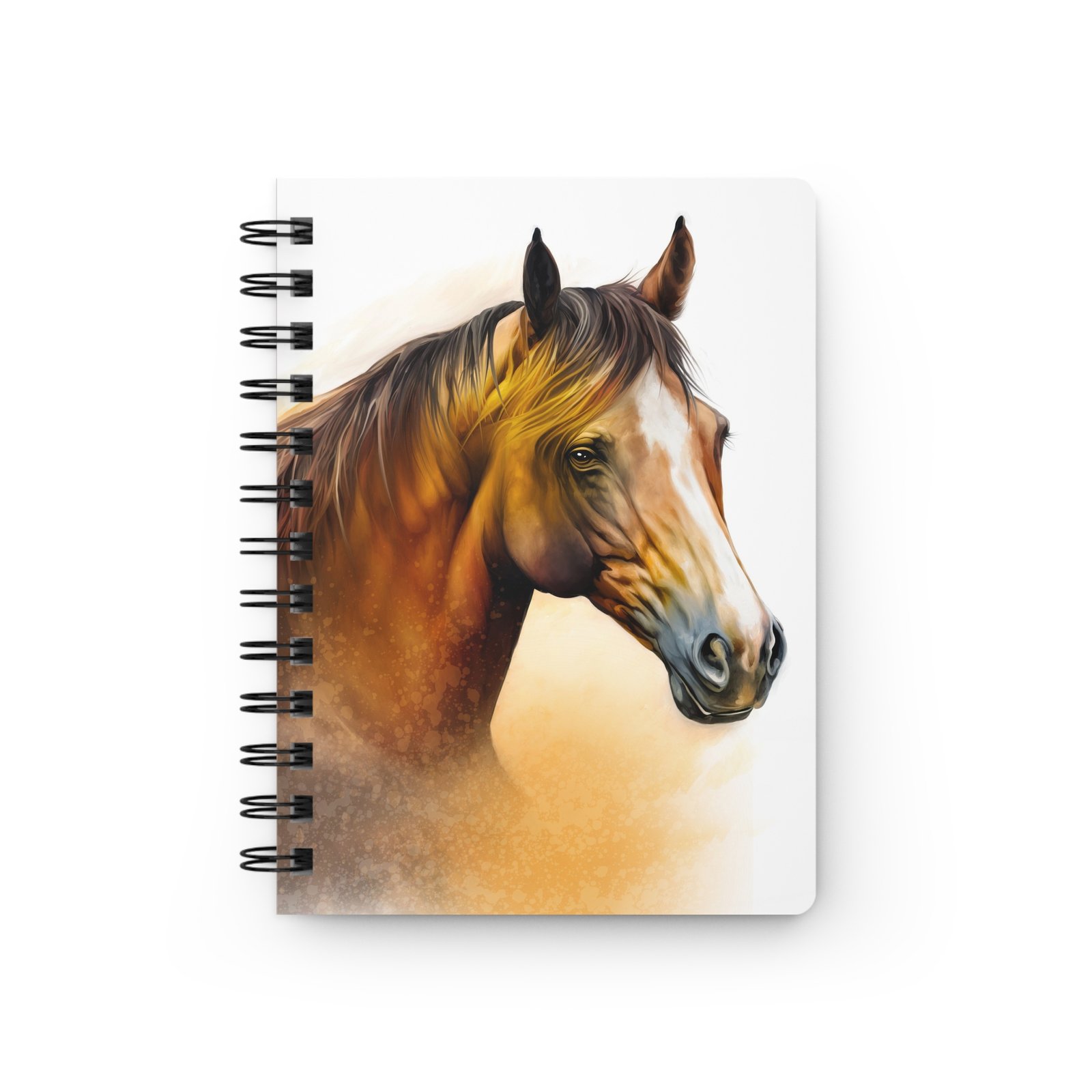 Animal Art Horse - Equestrian Spiral Bound Journal - Perfect for Horse Lovers, Writers, Artists, Gift for Birthdays, Holidays, or Just Because
