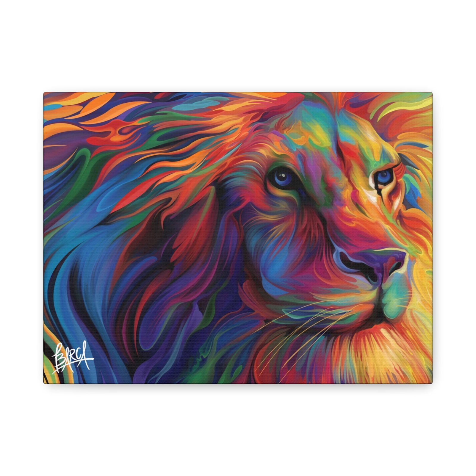 Animal Art Canvas - Vibrant Lion Canvas Art, Colorful Wall Decor, Animal Lover Gift, Bold Home Decoration, African Wildlife Art, Unique Art Piece - Image 5