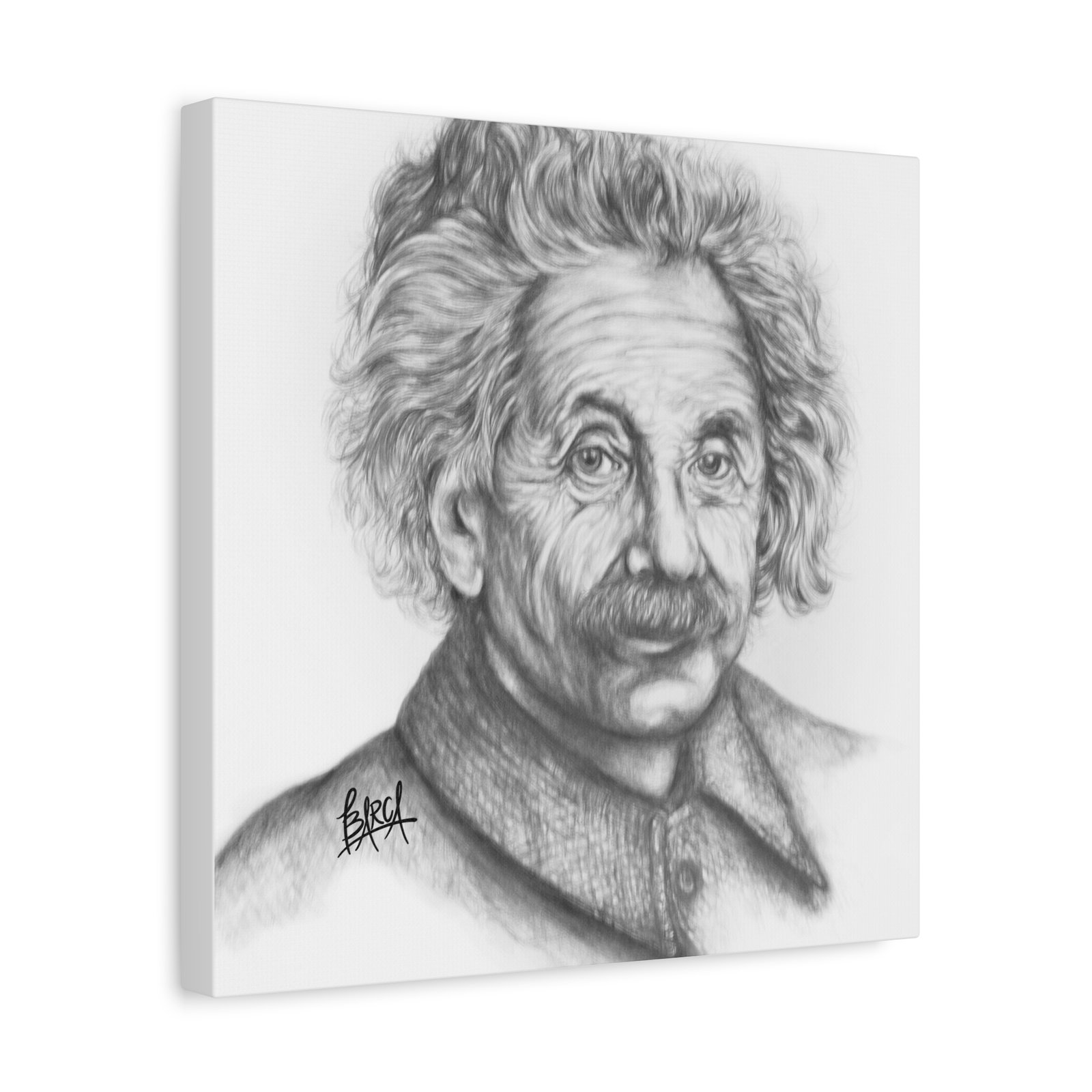 Graphite Pencil Sketch - Stylish Matte Canvas Print, Einstein Art Decor, Wall Art, Office Decor, Educational Gift, Art Lover Gift - Image 74