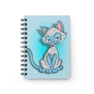 Sassy Cat Art - Cute I See You Sassy Cat Spiral Bound Journal, Gift for Cat Lovers, Sketchbook, Diary, Note Taking, Back to School Supplies