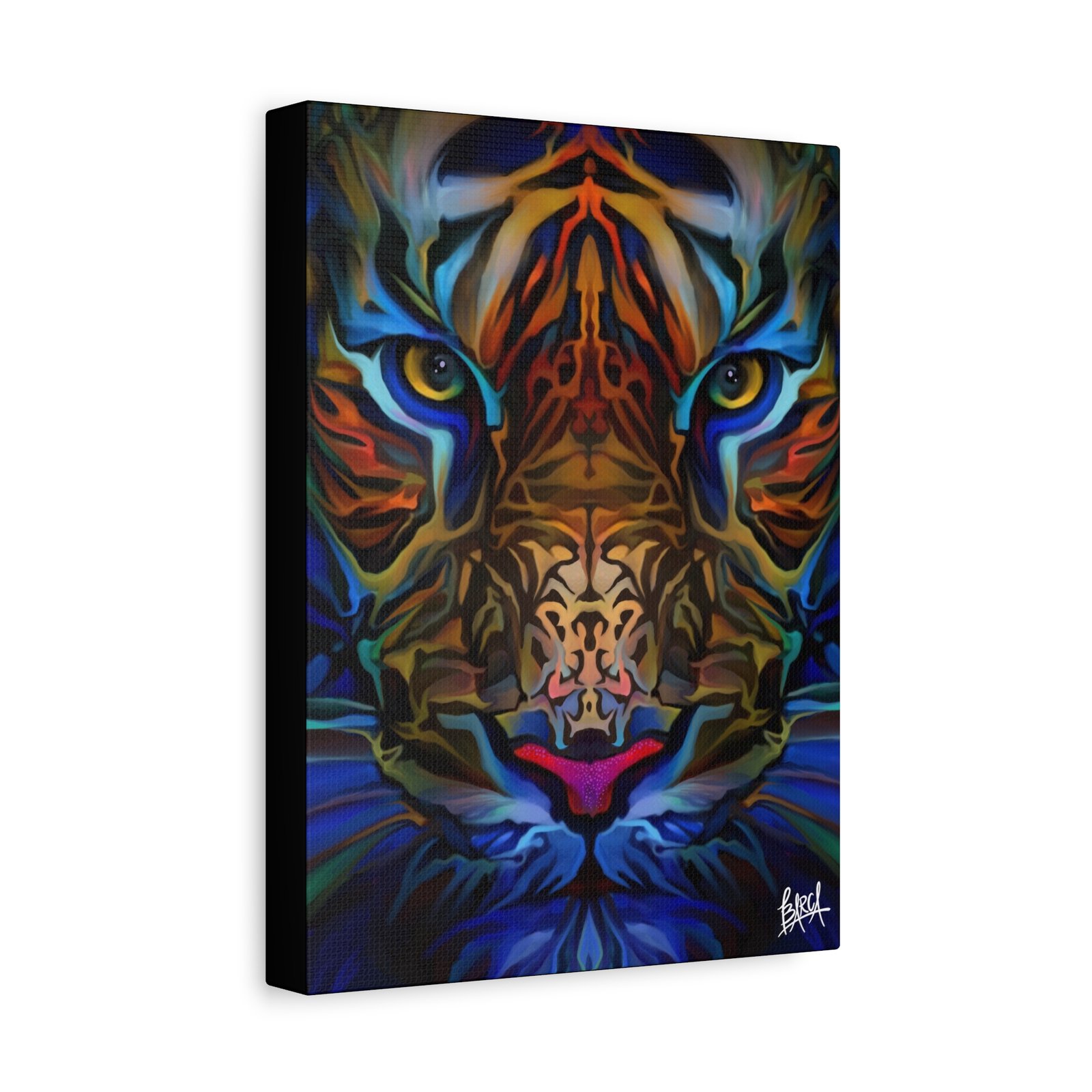 Animal Art Canvas - Portrait Vibrant Tiger Canvas Wall Art, Colorful Animal Decor, Modern Home Aesthetic, Gift for Art Lovers, Unique Wildlife Artwork - Image 6