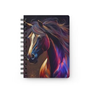 Animal Art Horse - Colorful Horse Spiral Journal | Horse Lovers Diary, Inspirational Notebook, Art Journal, Gift for Equestrians, Writing Journal