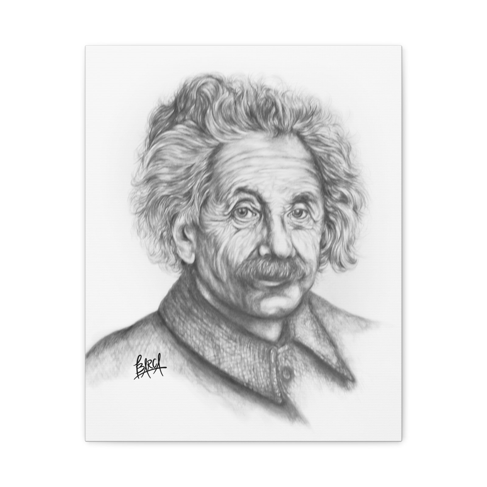 Graphite Pencil Sketch - Stylish Matte Canvas Print, Einstein Art Decor, Wall Art, Office Decor, Educational Gift, Art Lover Gift - Image 21