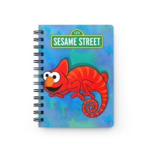 Chamo Pop Art - Sesame Street Elmo Spiral Bound Journal, Colorful Kids Notebook, Gift for Students, School Supplies, Fun Sketchbook, Spiral Notebook