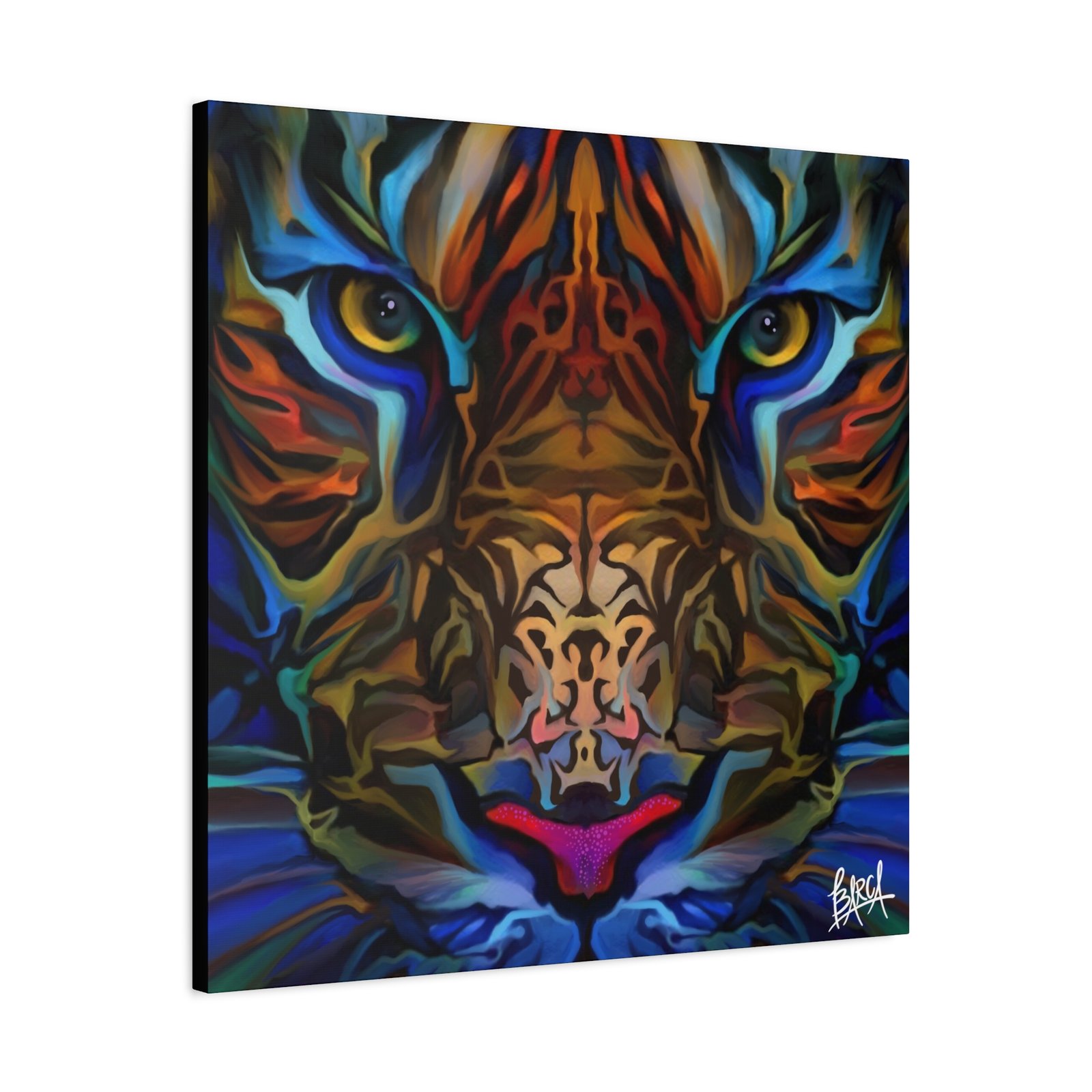 Animal Art Canvas - Portrait Vibrant Tiger Canvas Wall Art, Colorful Animal Decor, Modern Home Aesthetic, Gift for Art Lovers, Unique Wildlife Artwork - Image 98