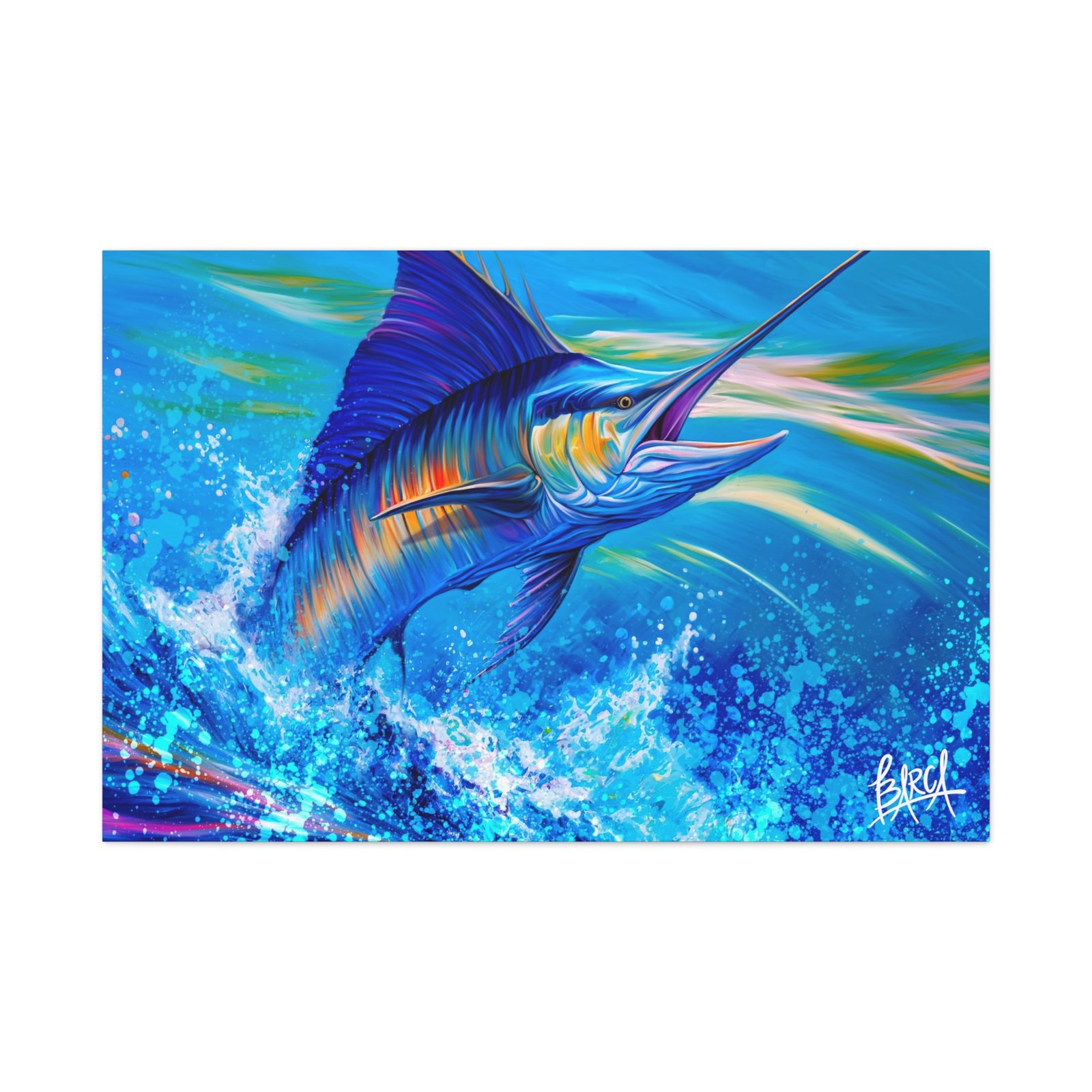 Animal Art Canvas - Vibrant Canvas Wall Art Print, Colorful Fish Decor, Deep Sea Home Decor, Nautical Gift, Tropical Ocean Artwork - Image 37