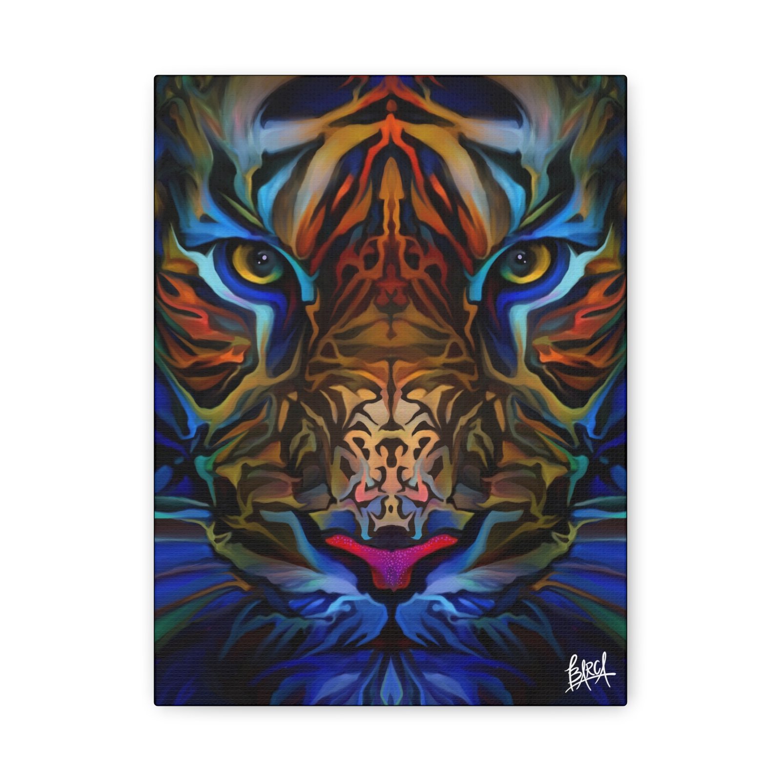 Animal Art Canvas - Portrait Vibrant Tiger Canvas Wall Art, Colorful Animal Decor, Modern Home Aesthetic, Gift for Art Lovers, Unique Wildlife Artwork - Image 5