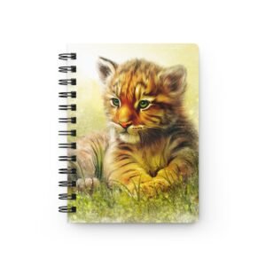 Animal Art Cat - Cute Tiger Spiral Bound Journal, Sketchbook for Kids, Animal Lover Notepad, Gift for Wildlife Enthusiasts, Nature Diary
