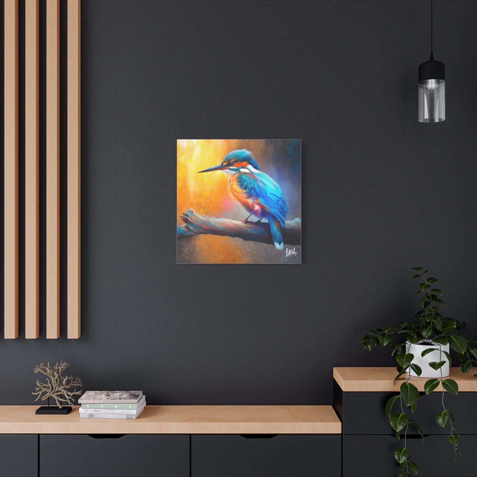 Animal Art Canvas - Colorful Bird Canvas Art, Stretched Wall Decor, Nature Lover Gift, Home Decoration, Bird Painting for Birdwatchers, Wildlife Art - Image 28