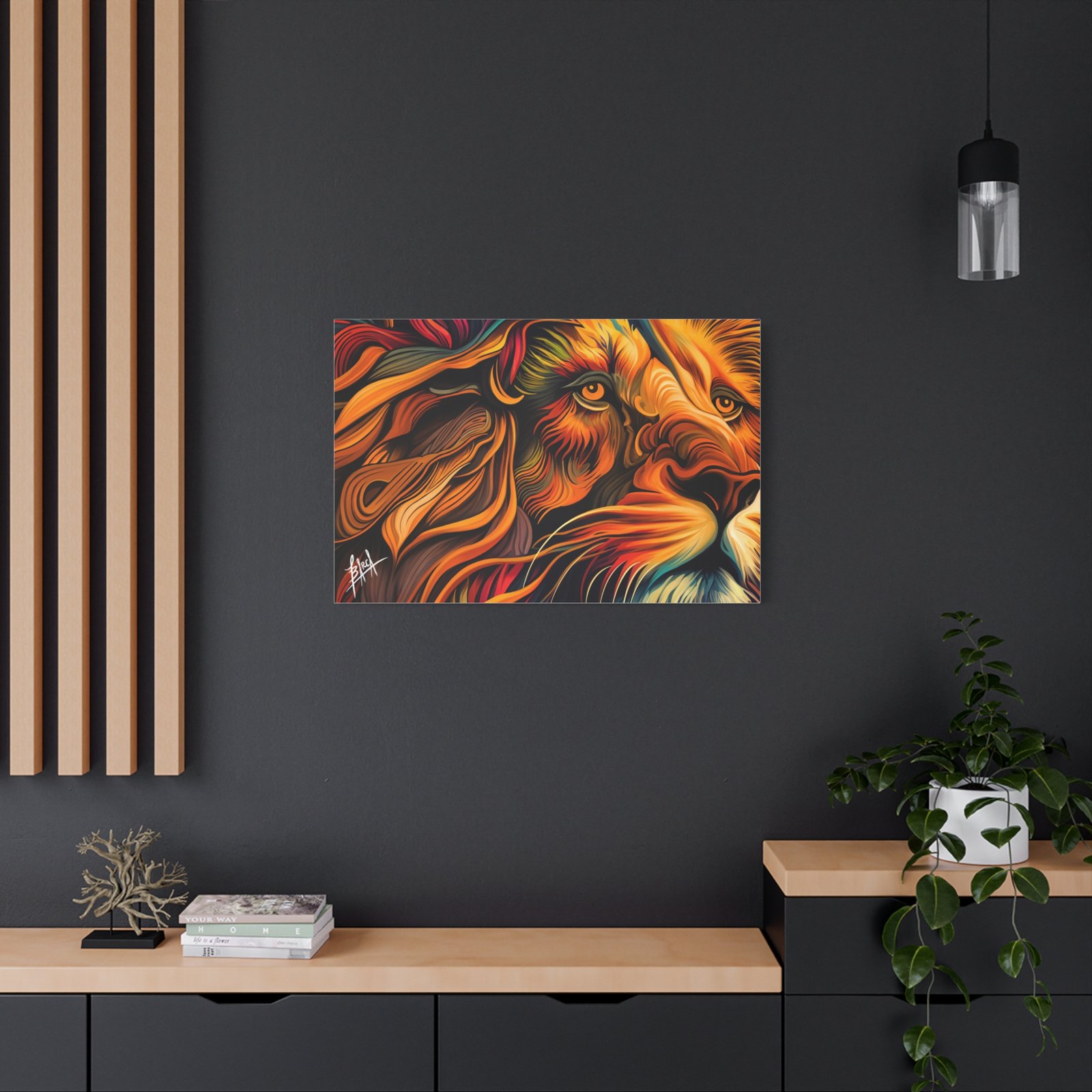 Animal Art Canvas - Vibrant Lion Canvas Art | Colorful Wall Decor, Animal Lover Gift, Living Room Accent, Nature Inspired Decoration, Unique Home Art - Image 48