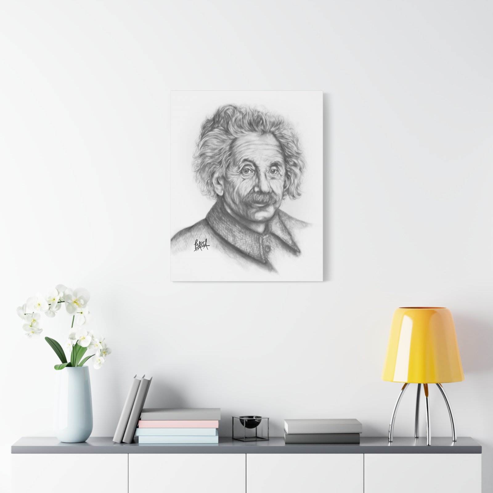 Graphite Pencil Sketch - Stylish Matte Canvas Print, Einstein Art Decor, Wall Art, Office Decor, Educational Gift, Art Lover Gift - Image 35