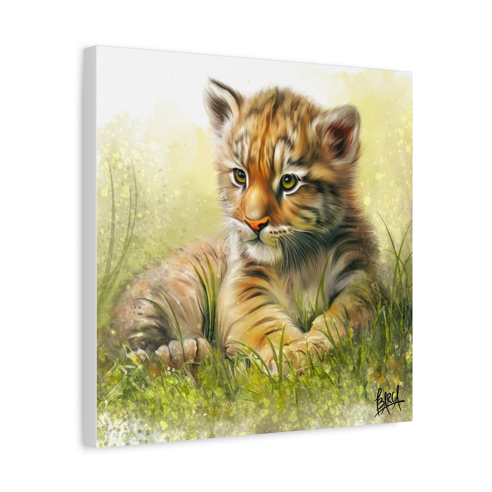 Animal Art Canvas - Tiger Cub Wall Art, Cute Animal Canvas Print for Nursery Decor, Baby Shower Gift, Wildlife Lover's Home Decor, Kid's Room Decoration - Image 18