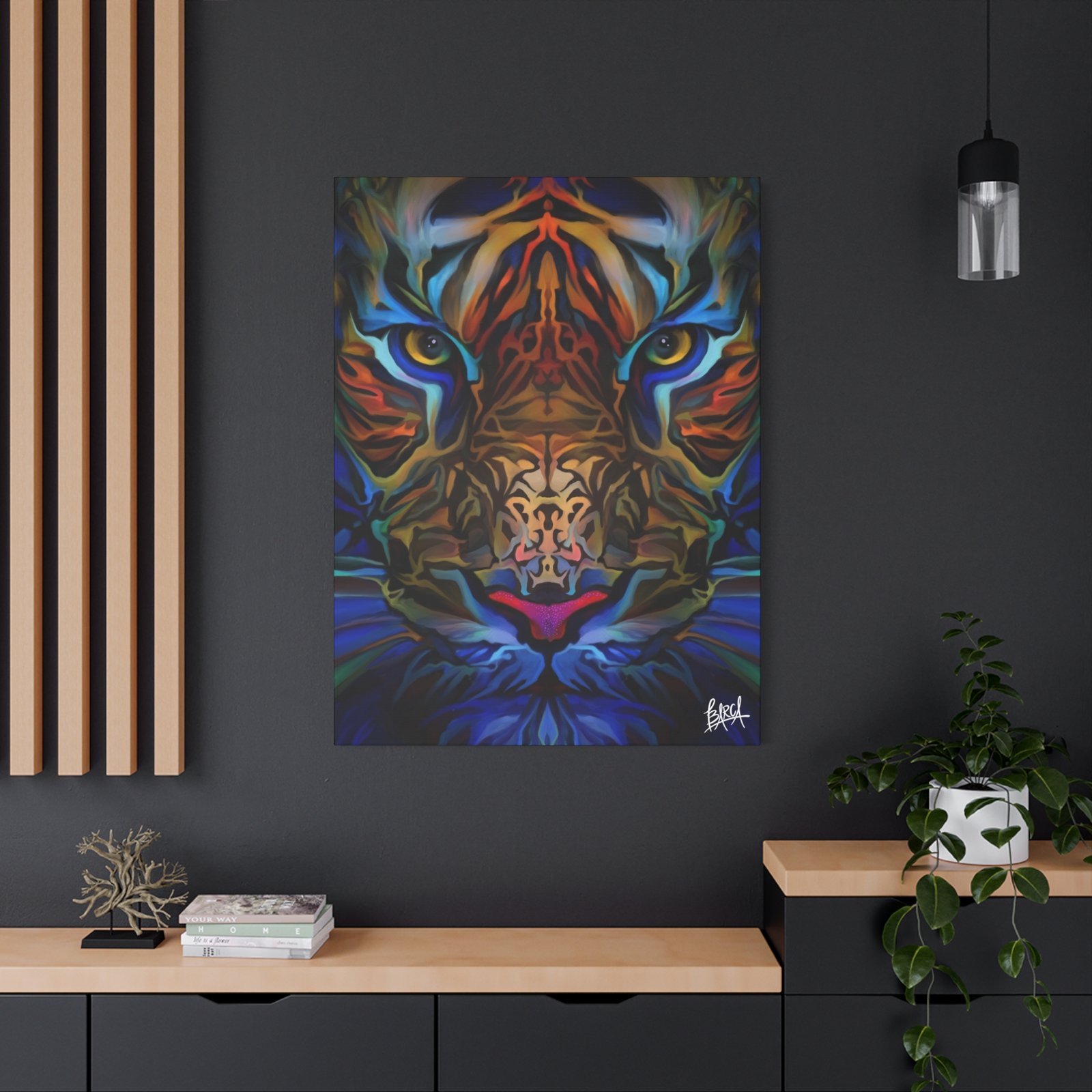 Animal Art Canvas - Portrait Vibrant Tiger Canvas Wall Art, Colorful Animal Decor, Modern Home Aesthetic, Gift for Art Lovers, Unique Wildlife Artwork - Image 64