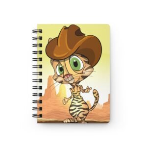 Cat-Tastic Art - Whimsical Cowboy Cat Journal - Cute Notebook for Kids, Gift Idea for Birthdays, Back to School, Travel Diary, Adventure Log